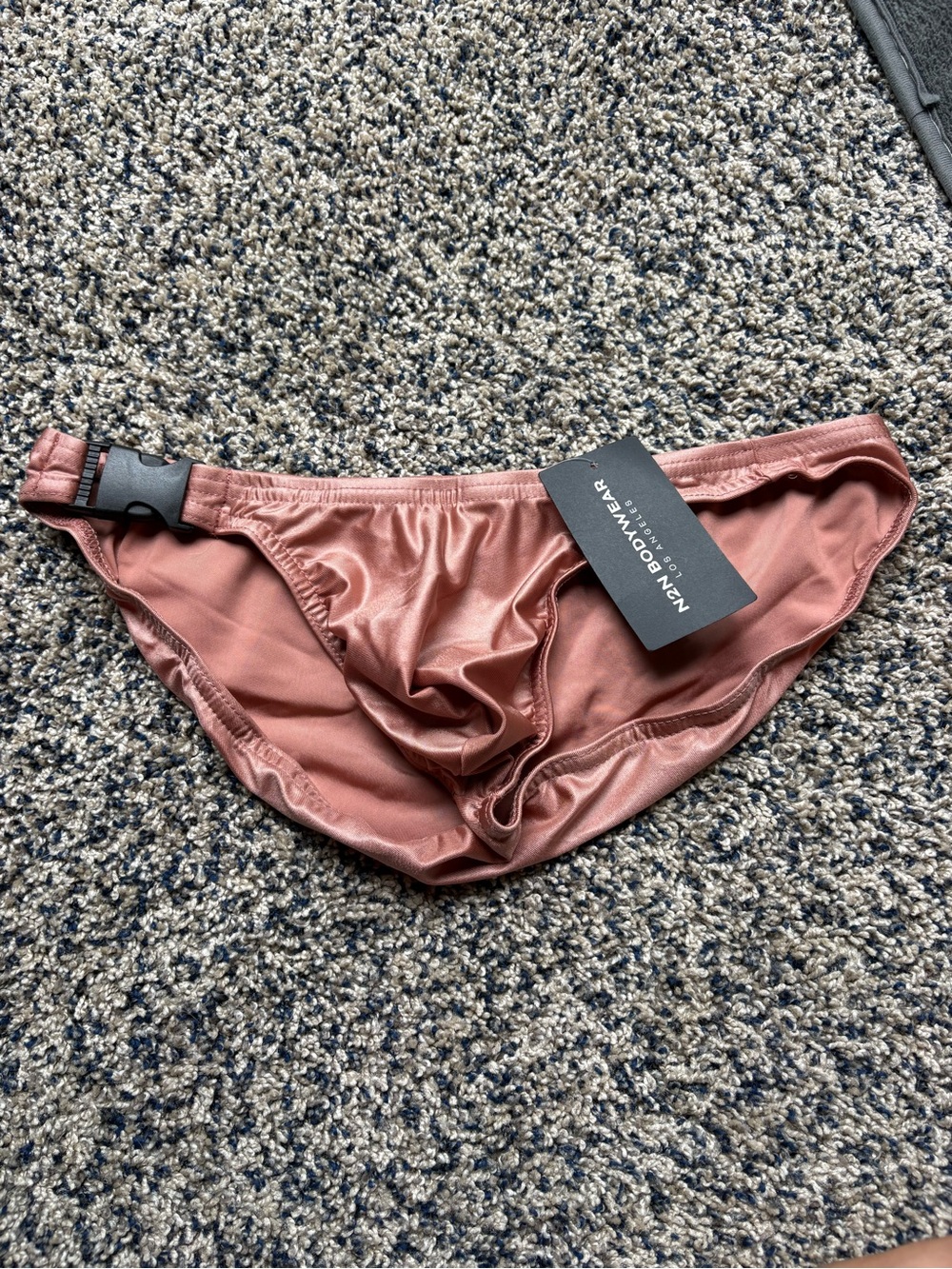 Mens N2N Bodywear ‘Fire Island’ Bikini Briefs in Nude - Medium, NWT